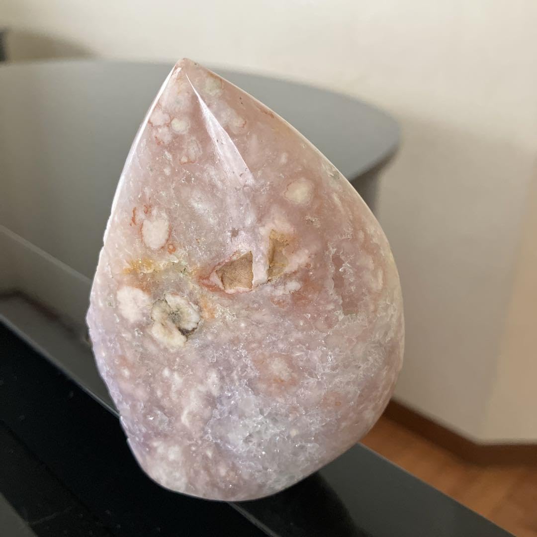 桜瑪瑙とピンクアメジストの共生　フリーフォーム　炎　フレーム 桜瑪瑙とピンクアメジストの共生 フリーフォーム 炎 フレーム